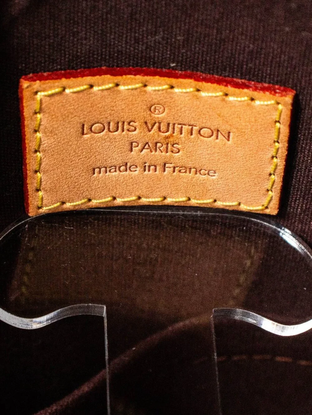LV Alma GM Amarante Vernis Satchel Bag